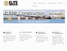 Tablet Screenshot of eliteconstructionfl.com